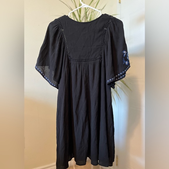Blue Rain Black & Blue Boho Dress Size XS - Picture 3 of 10
